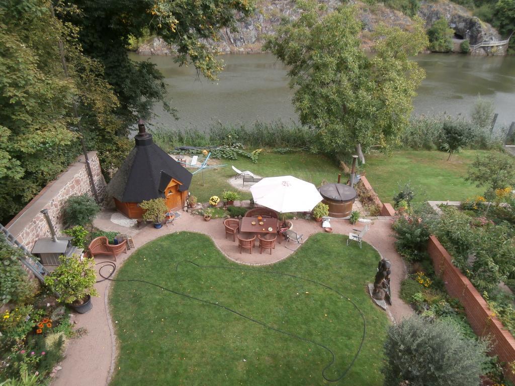 Ferienwohnung Saaleblick Halle  Esterno foto