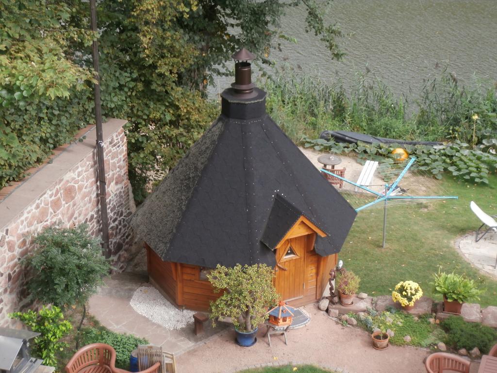 Ferienwohnung Saaleblick Halle  Esterno foto